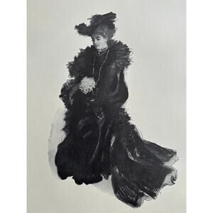 The Young Widow, Henry Hutt, Painting Print, 1900s, Book Page, ~ 250728-WH 125